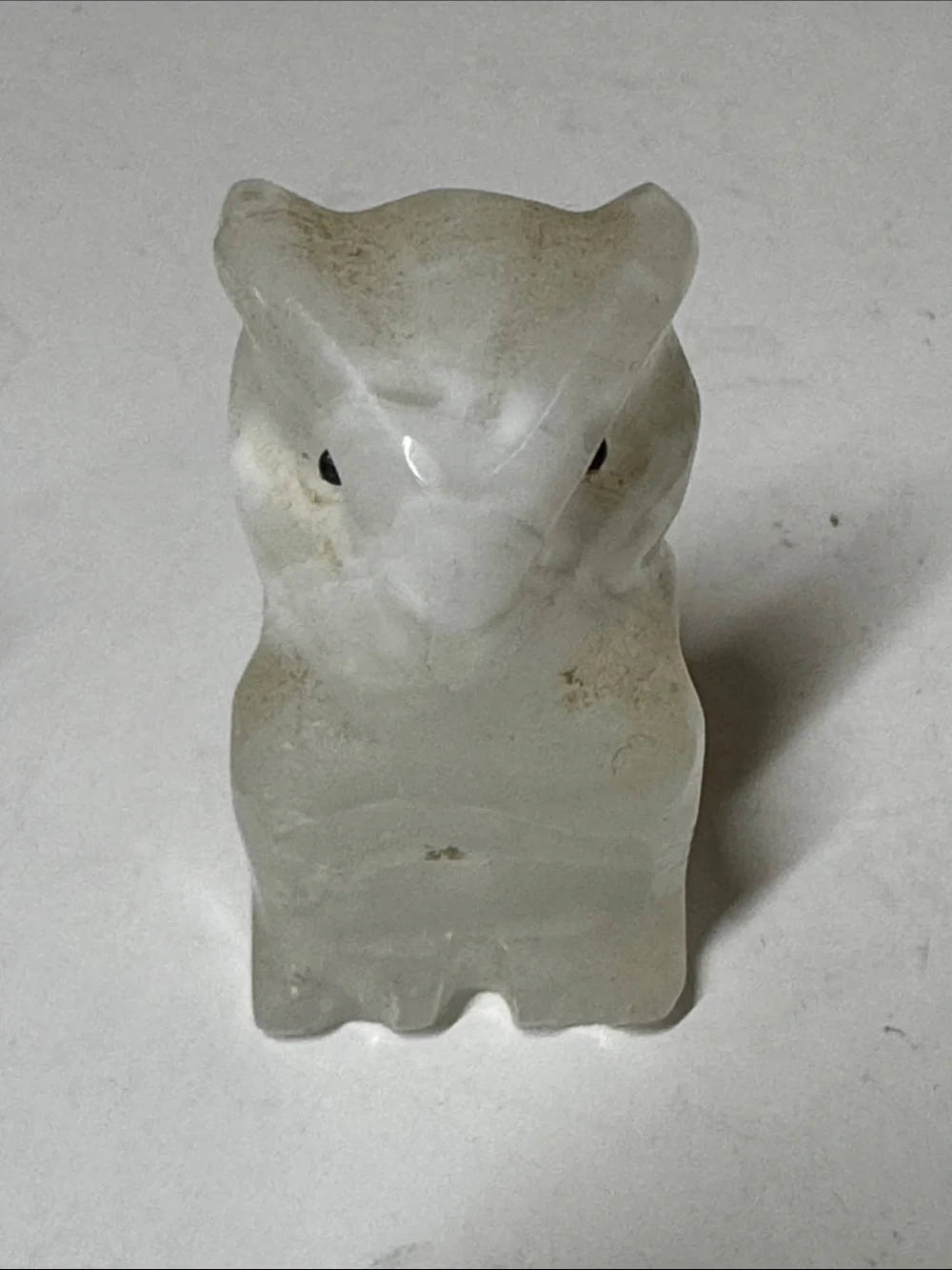 Onyx Stone carved Pet Figurines - Mixed Cream & Brown set of 4